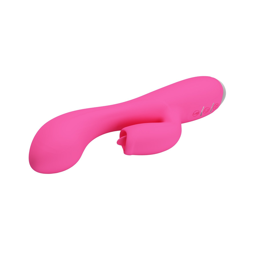 Vibro Rabbit Licking Doreen Pretty Love 12 x 3.8 cm Rose