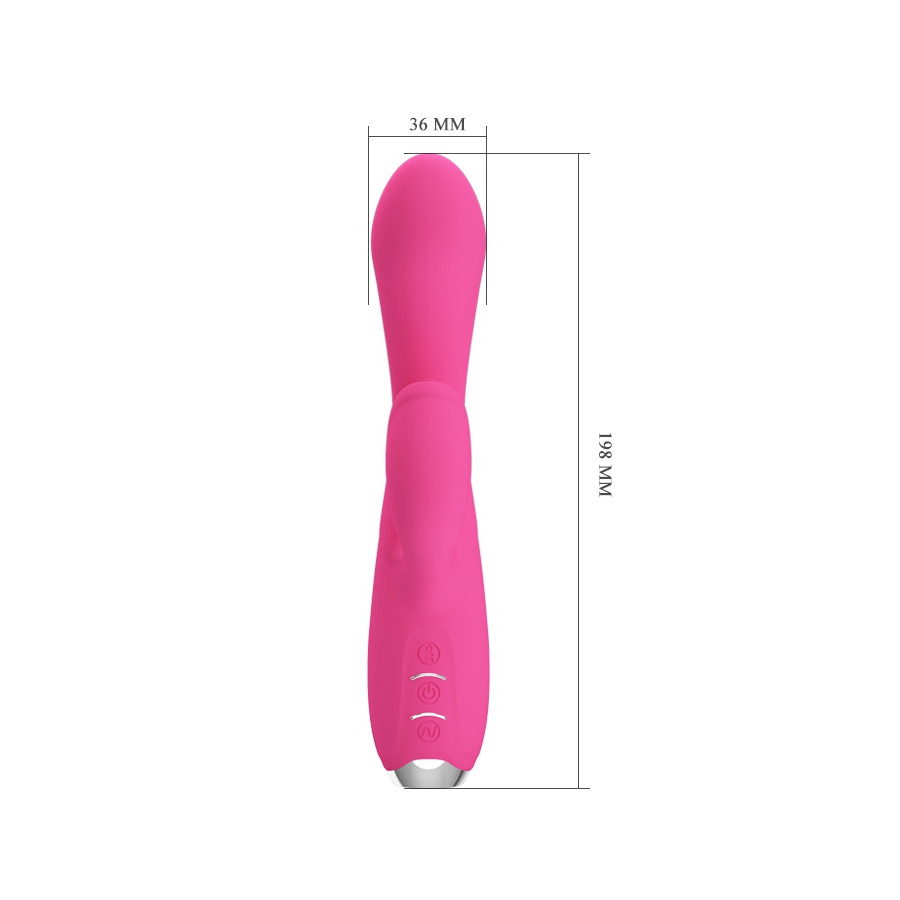 Vibro Rabbit Licking Doreen Pretty Love 12 x 3.8 cm Rose