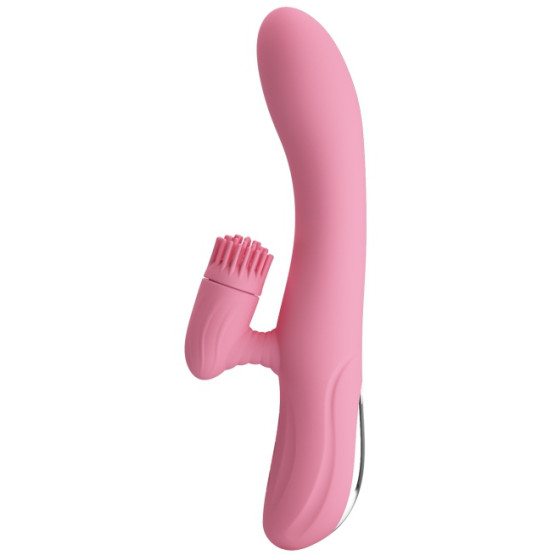 Vibro Rabbit Chris Pretty Love 20 x 3.5 cm Rose