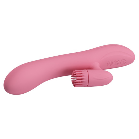 Vibro Rabbit Chris Pretty Love 20 x 3.5 cm Rose