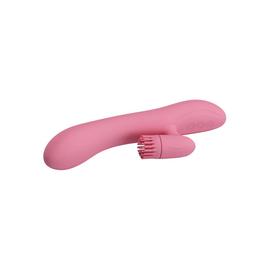 Vibro Rabbit Chris Pretty Love 20 x 3.5 cm Rose