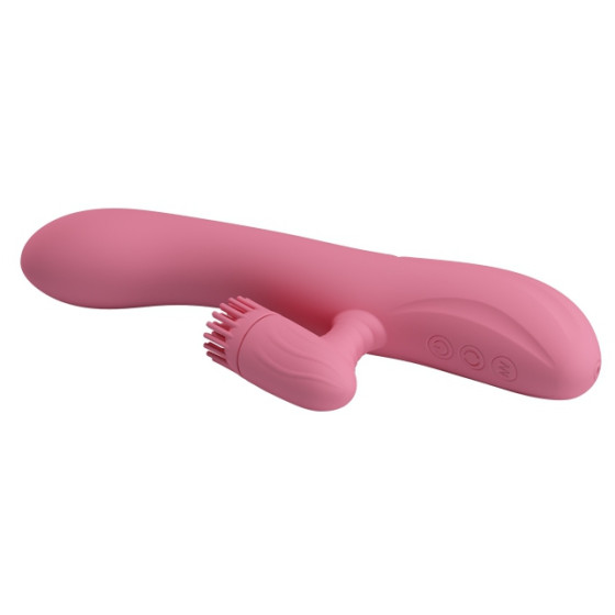 Vibro Rabbit Chris Pretty Love 20 x 3.5 cm Rose