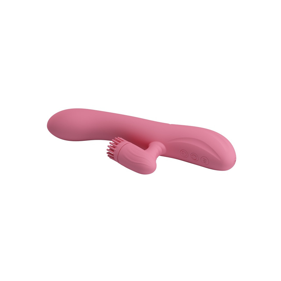Vibro Rabbit Chris Pretty Love 20 x 3.5 cm Rose