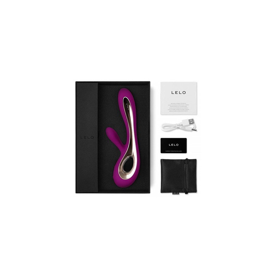 Vibromasseur Soraya 2 22 x 3.5 cm Mauve