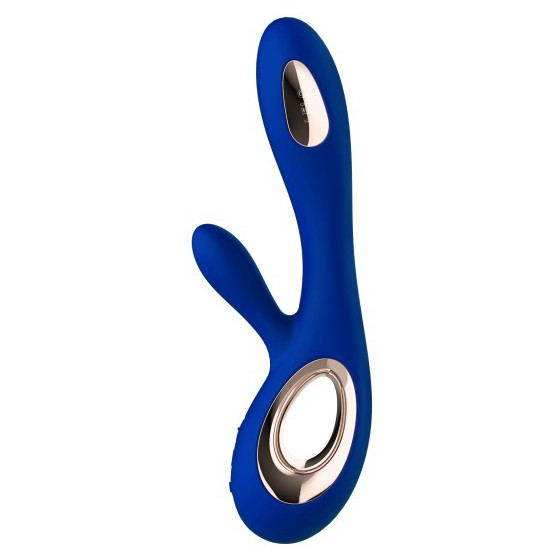 Vibromasseur Soraya Wave 22 x 3.8 cm Bleu nuit