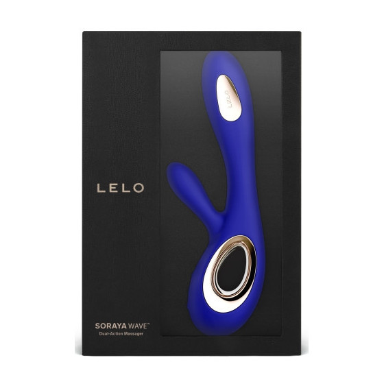 Vibromasseur Soraya Wave 22 x 3.8 cm Bleu nuit