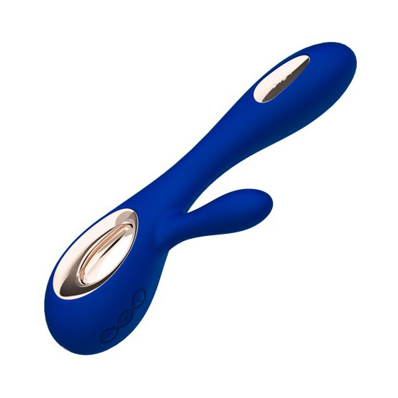 Vibromasseur Soraya Wave 22 x 3.8 cm Bleu nuit