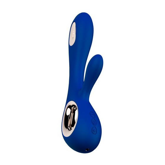 Vibromasseur Soraya Wave 22 x 3.8 cm Bleu nuit