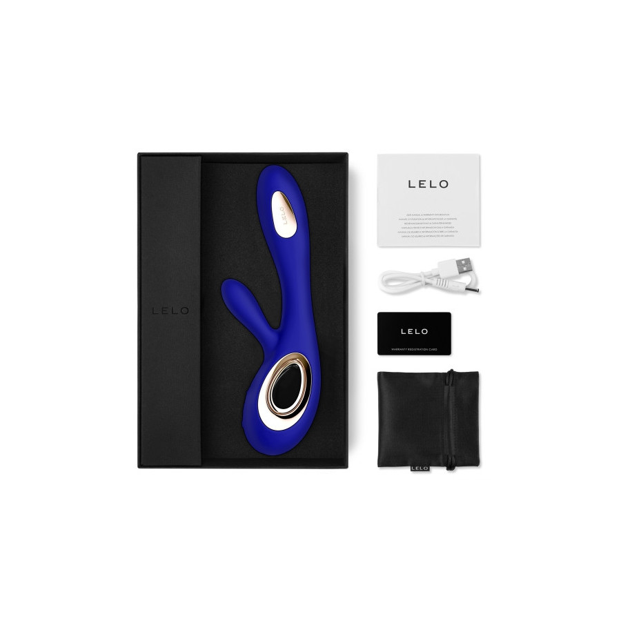 Vibromasseur Soraya Wave 22 x 3.8 cm Bleu nuit