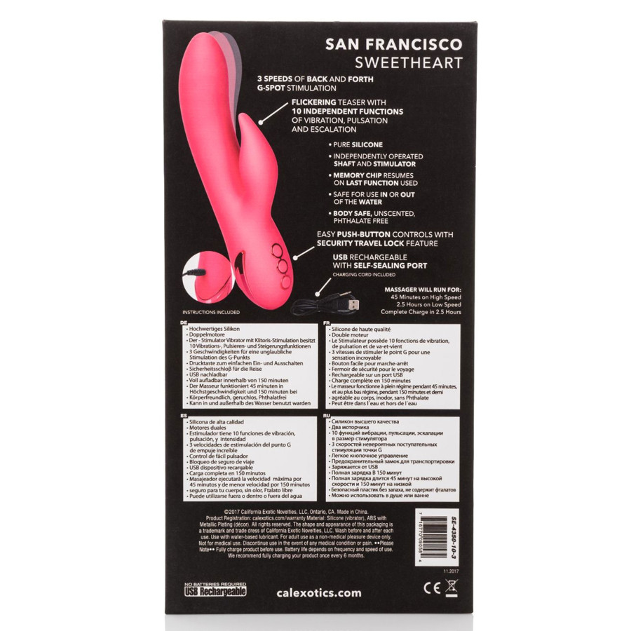 Vibromasseur Rabbit San Francisco Sweetheart