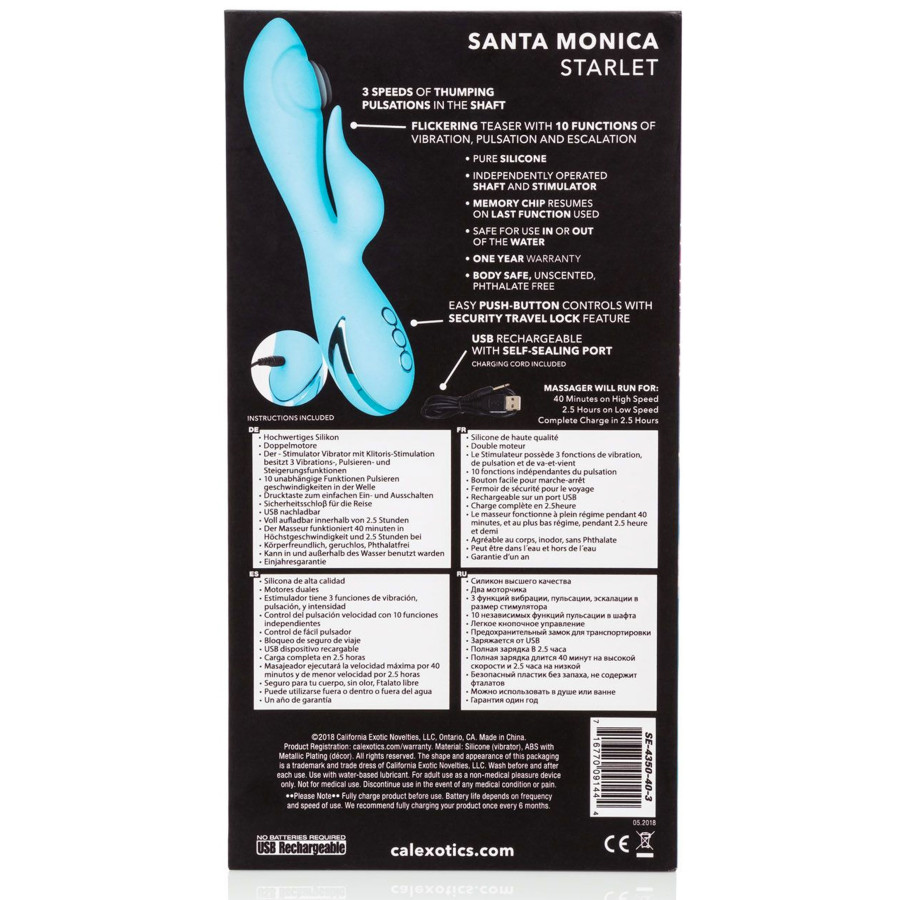 Vibromasseur Rabbit Santa Monica Starlet