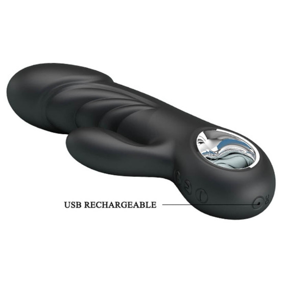 Vibromasseur Ansel Pretty Love 16cm Noir