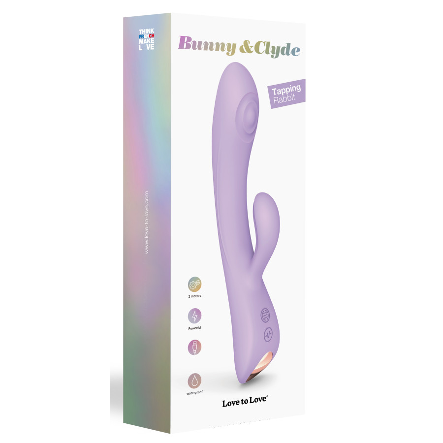 Vibro Rabbit Bunny & Clyde Love to Love 22cm Mauve