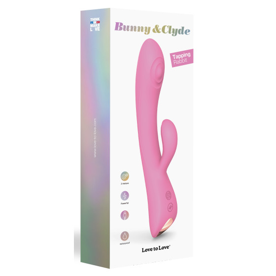 Vibro Rabbit Bunny & Clyde Love to Love 22cm Rose