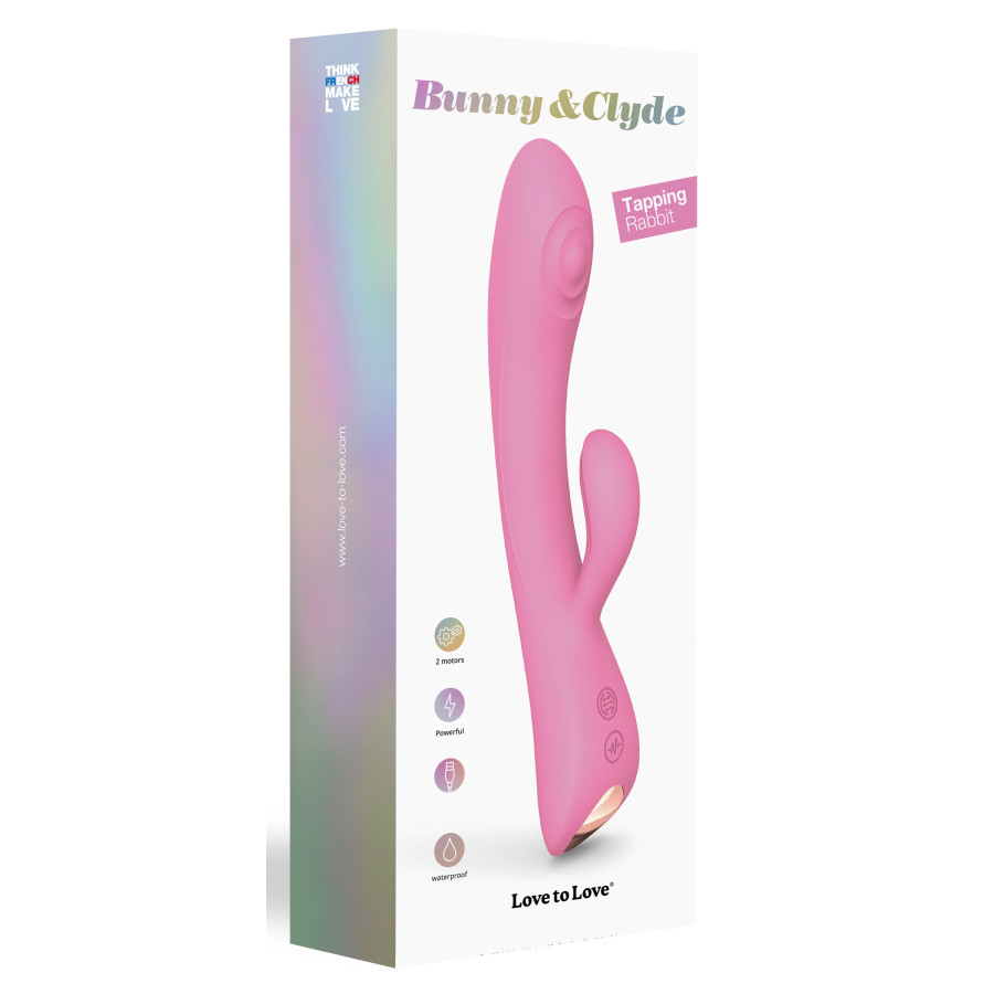 Vibro Rabbit Bunny & Clyde Love to Love 22cm Rose