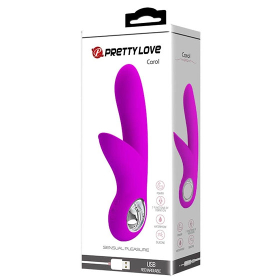 Vibro Rabbit Carol Pretty Love 19cm Violet