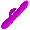 Vibro Rabbit à poussée Melanie Pretty Love 21cm Violet