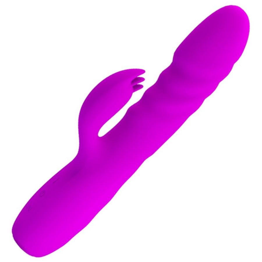 Vibro Rabbit à poussée Melanie Pretty Love 21cm Violet