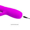 Vibro Rabbit à poussée Melanie Pretty Love 21cm Violet