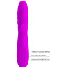 Vibro Rabbit à poussée Melanie Pretty Love 21cm Violet