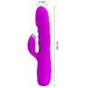 Vibro Rabbit à poussée Melanie Pretty Love 21cm Violet