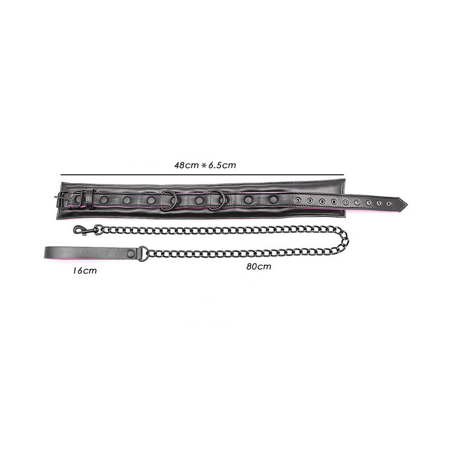Collier Laisse Rose
