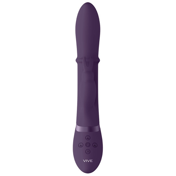 Vibro Rabbit Halo 24.5 x 3.5cm Violet