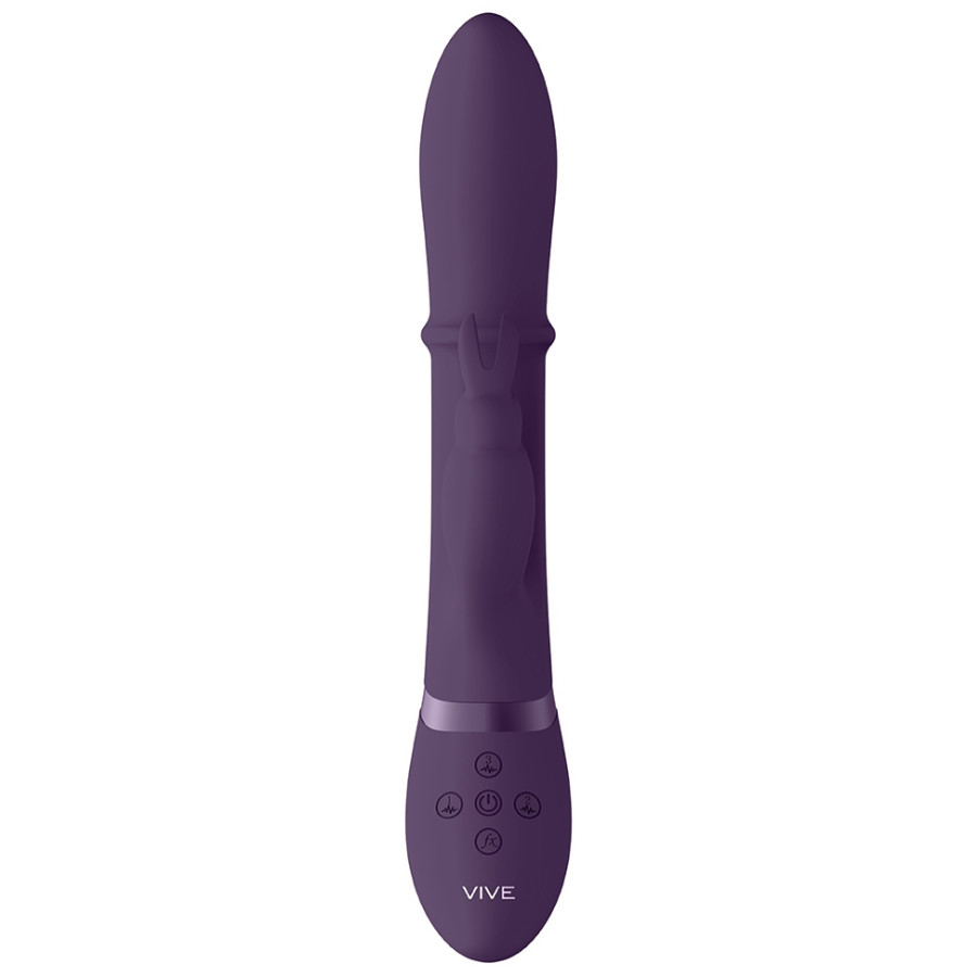 Vibro Rabbit Halo 24.5 x 3.5cm Violet