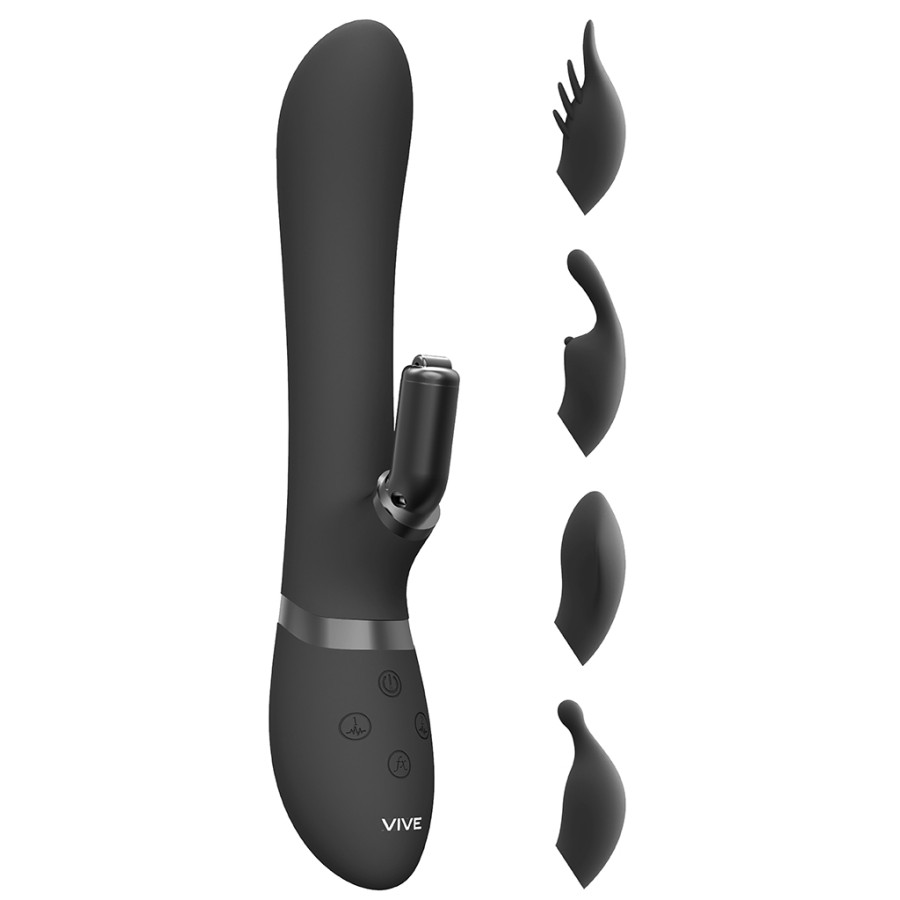 Vibro Rabbit Chou 23 x 3.5cm Noir Vibro Rabbit Chou 23 x 3.5cm Noir