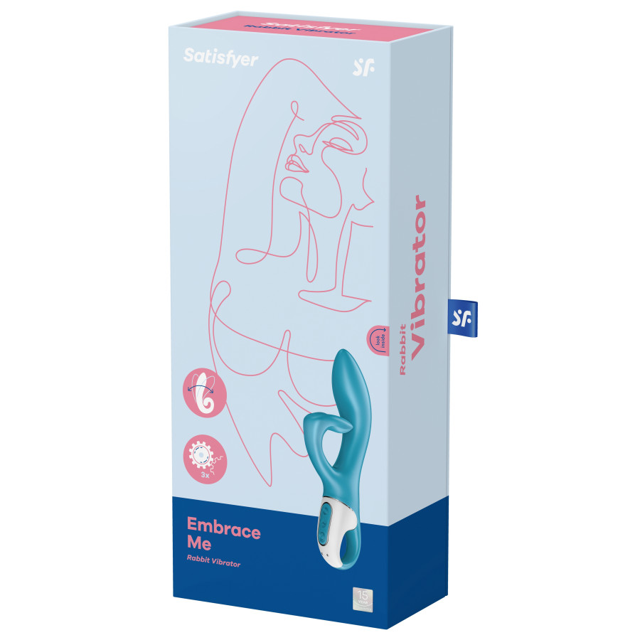 Vibro Rabbit EMBRACE ME Satisfyer 20cm Bleu