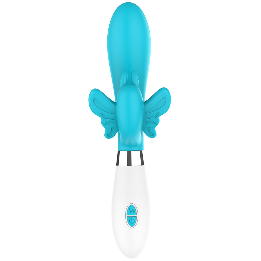 Vibro Rabbit Alexios 21cm Bleu