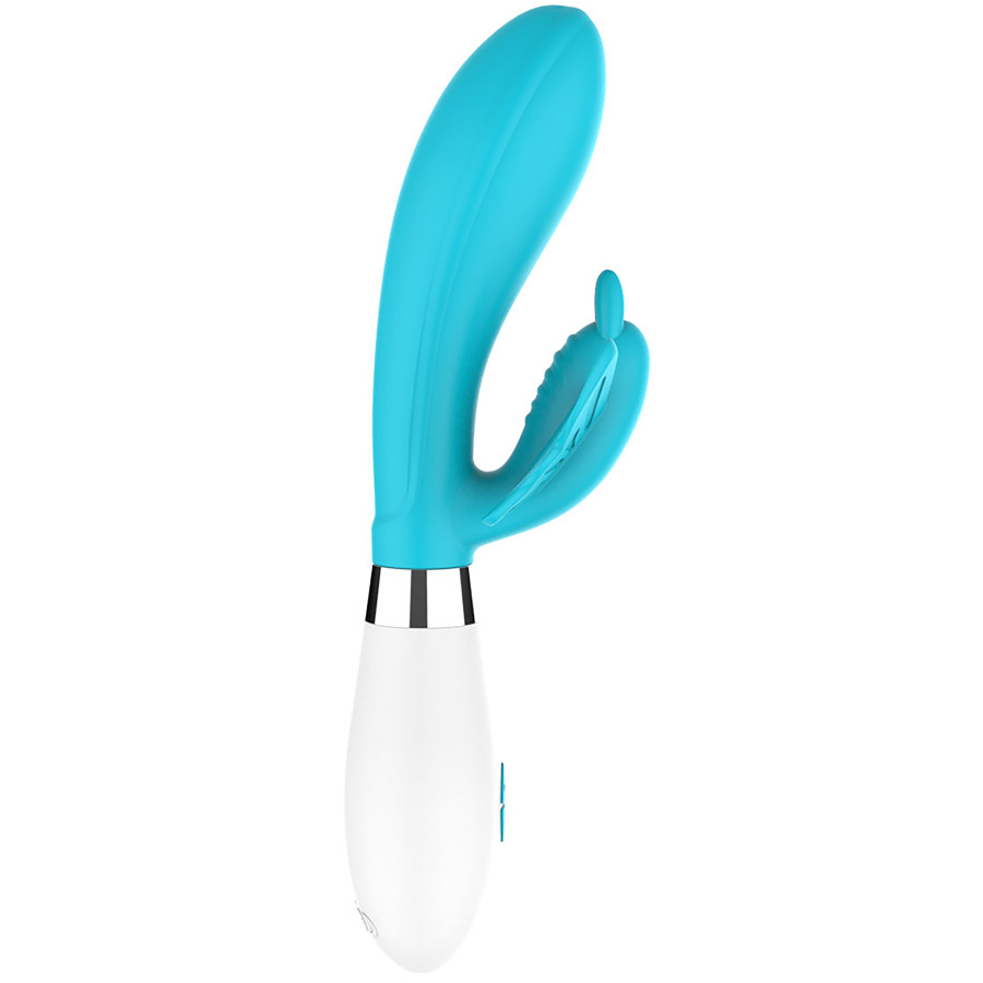 Vibro Rabbit Alexios 21cm Bleu
