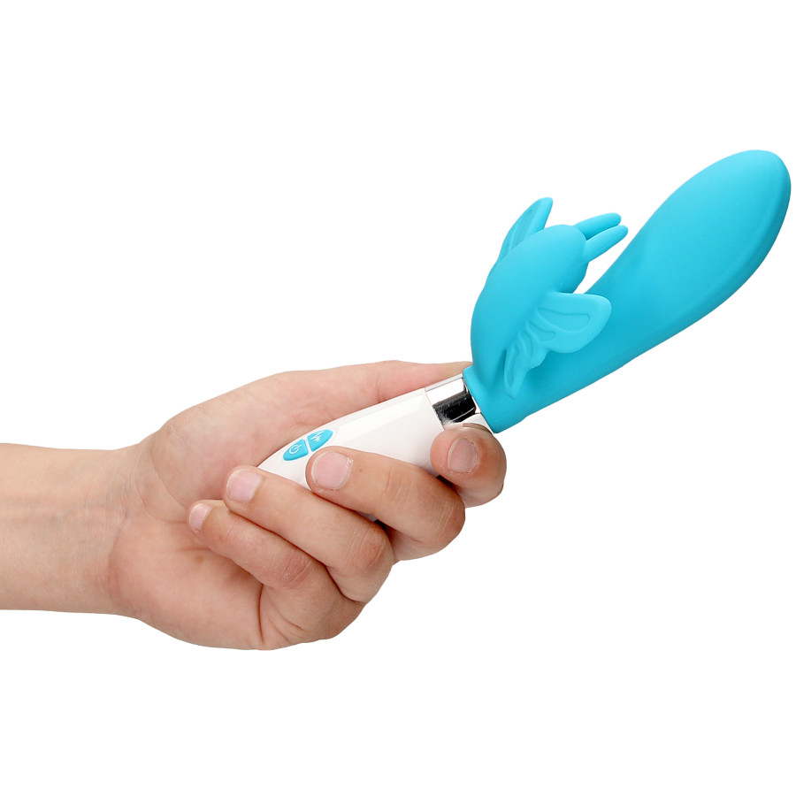 Vibro Rabbit Alexios 21cm Bleu