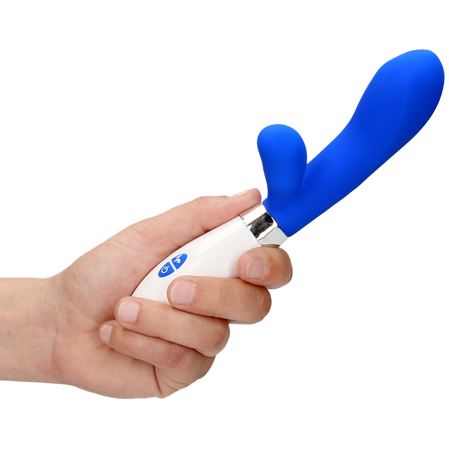 Vibro Rabbit Achilles 20cm Bleu