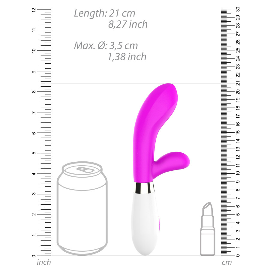 Vibro Rabbit Achilles 20cm Rose