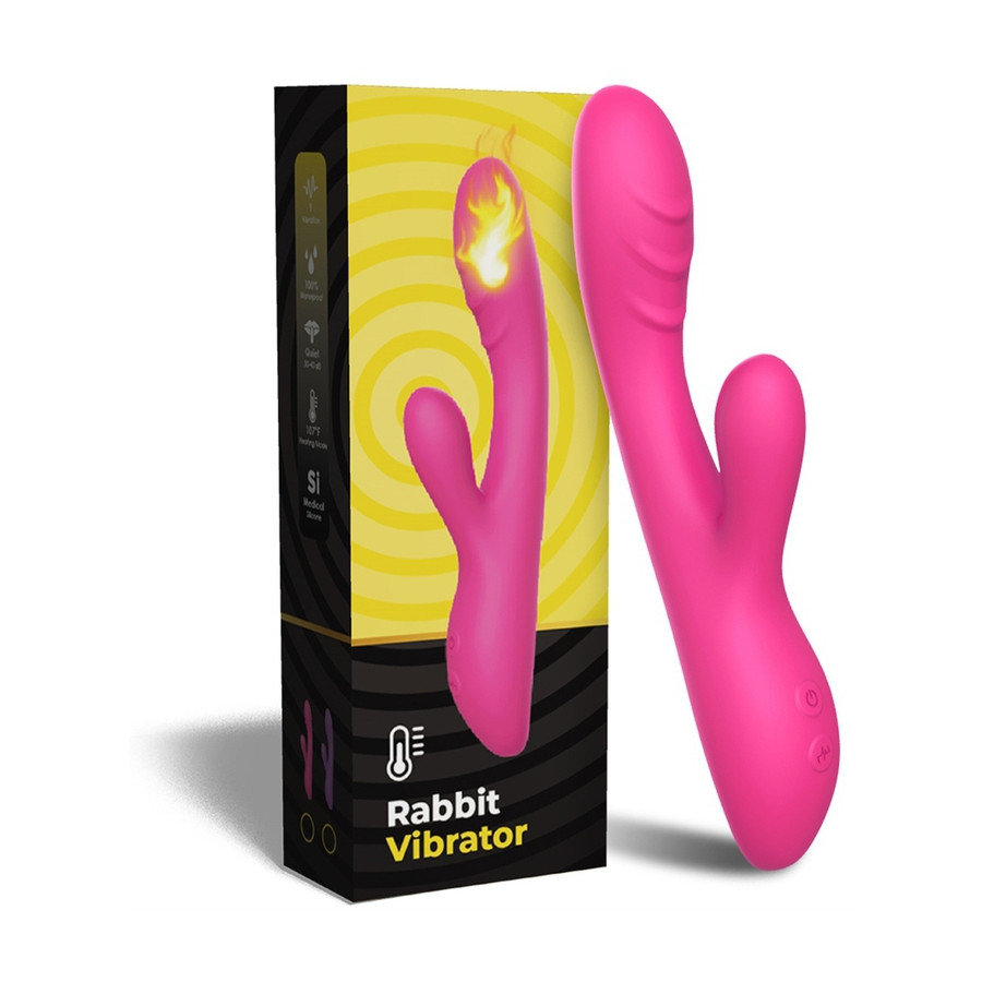 Vibro Rabbit chauffant Spark 22cm Rose