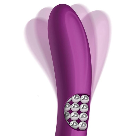 Vibro Rabbit Rotating Double 10 x 3.5cm Violet