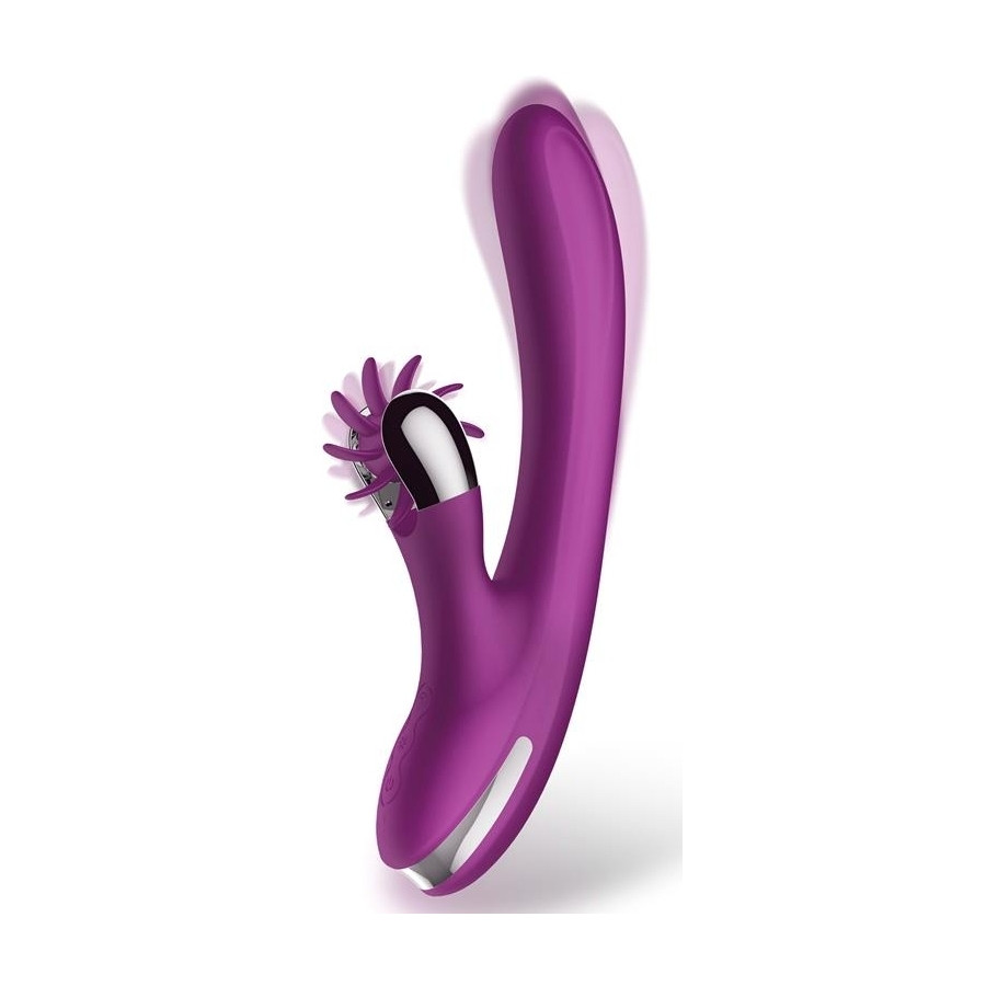 Vibro Rabbit Vibrating Double 10 x 3.5cm Violet Vibro Rabbit Vibrating Double 10 x 3.5cm Violet