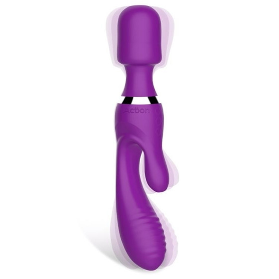Vibro et Wand Fifteen Action Violet