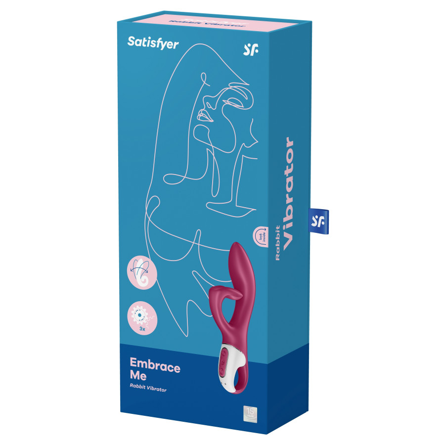 Vibro Rabbit Embrace Me Satisfyer 20cm Fuchsia