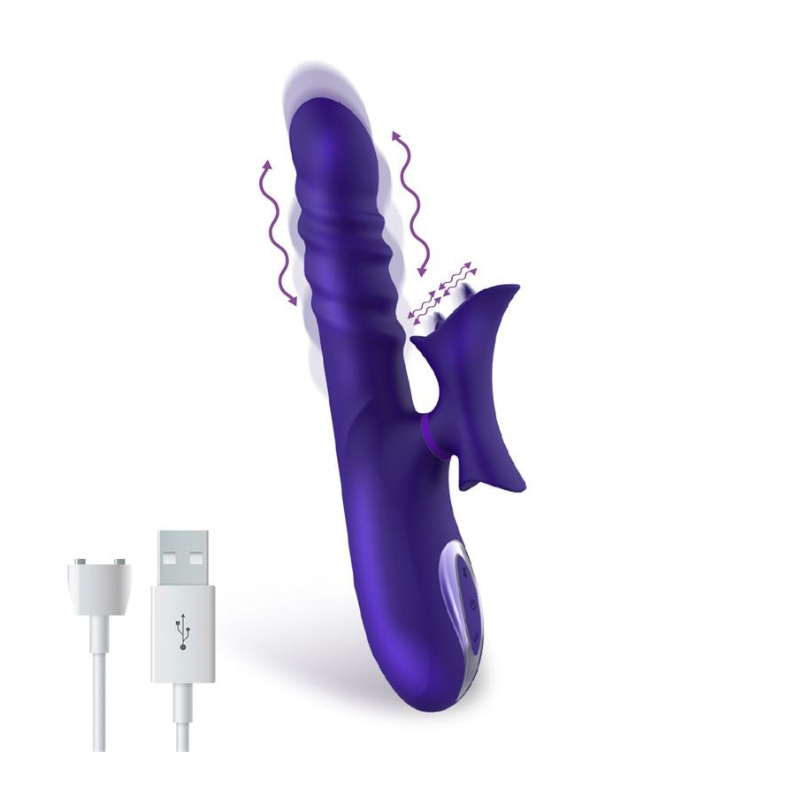 Vibro Rabbit Thrusty Wave Action 26cm