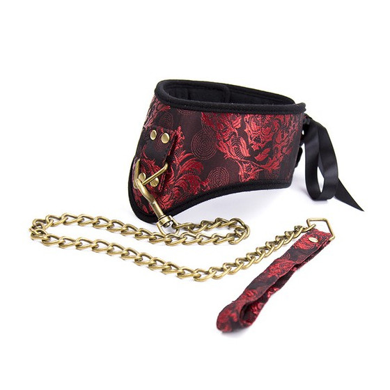 Collier Laisse SCANDAL Rouge