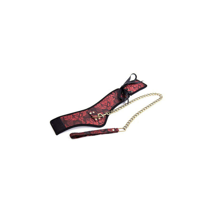 Collier Laisse SCANDAL Rouge