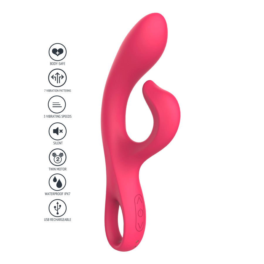 Vibro Rabbit Endless Orgasm 22cm Fuchsia