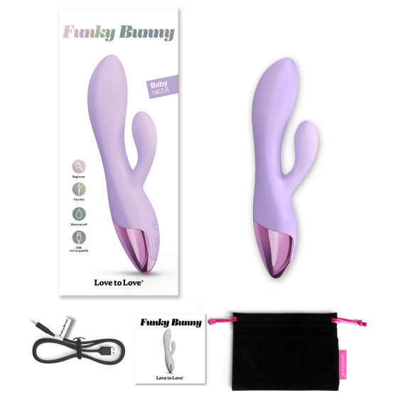 Vibro Rabbit Funky Bunny Love to Love Mauve