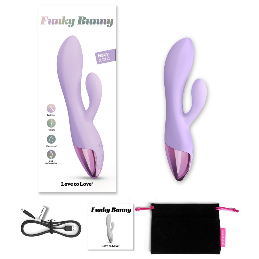 Vibro Rabbit Funky Bunny Love to Love Mauve