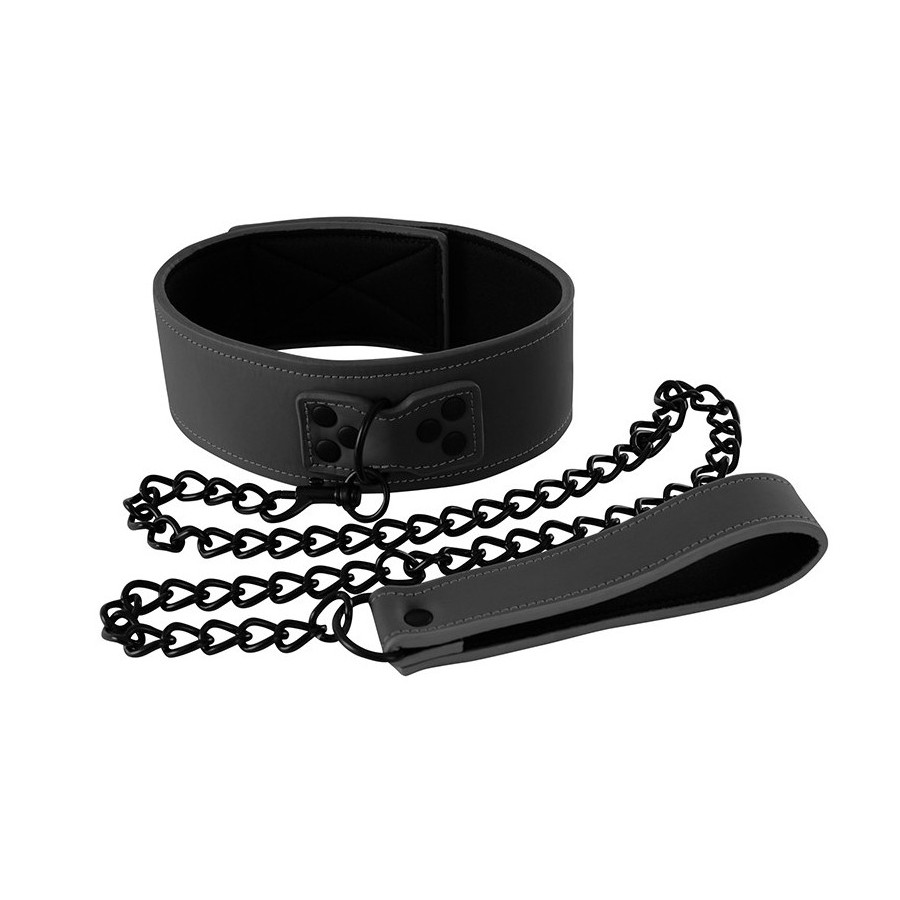 Collier et Laisse Renegade noir