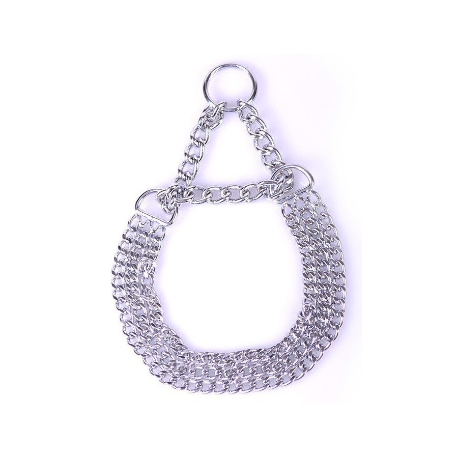 Collier 3 Chaînes en Métal