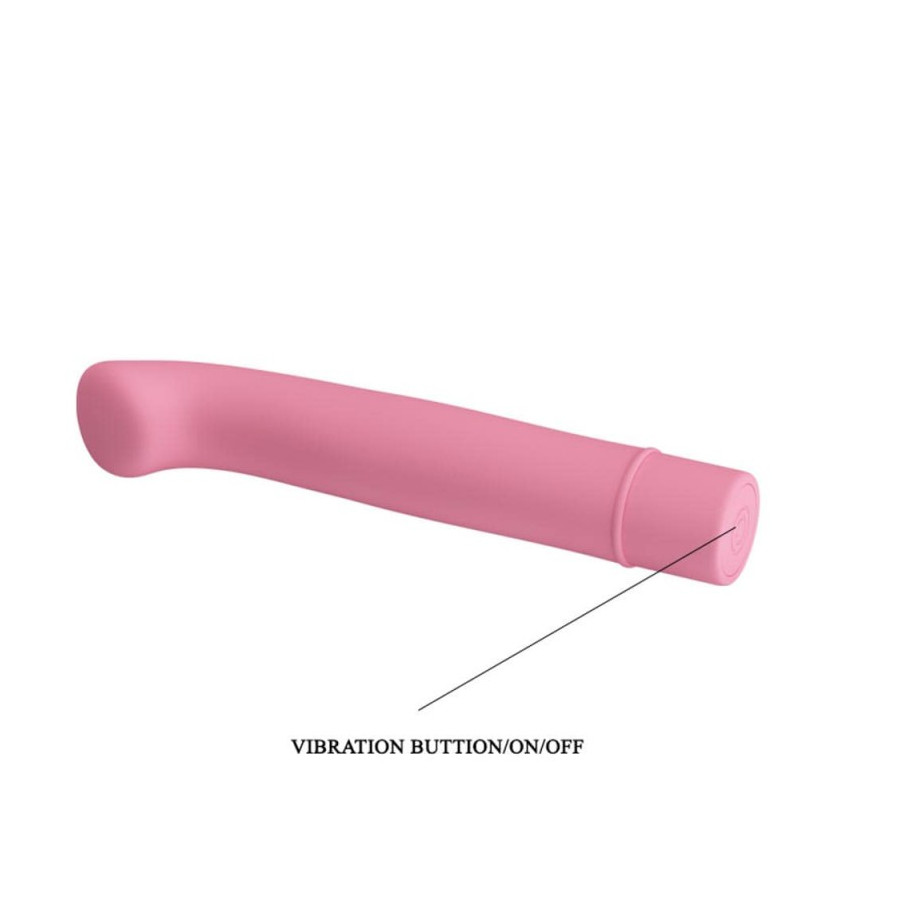 Sextoy vibrant BOGEY - 15 x 2.4 cm Rose pastel