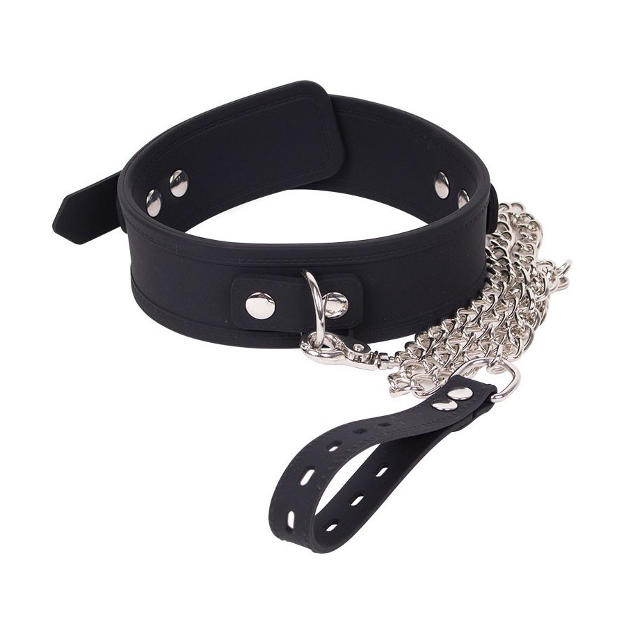 Collier et Laisse Deluxe Collar Noir Collier et Laisse Deluxe Collar Noir